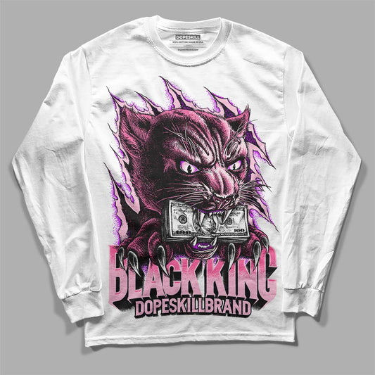 Dunk Low LX Pink Foam DopeSkill Long Sleeve T-Shirt Black King Graphic Streetwear - White