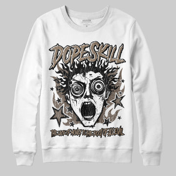 Jordan 3 GS “We Outside” DopeSkill Sweatshirt Root of Evil Graphic Streetwear - White
