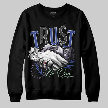 Jordan 1 Retro Low OG Zion Williamson Voodoo Alternate DopeSkill Sweatshirt Trust No One Graphic Streetwear - black