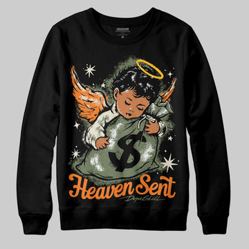 Jordan 4 Retro OG SP Undefeated (2025) DopeSkill Sweatshirt Heaven Sent Graphic Streetwear - Black