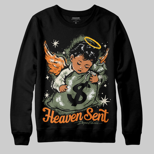 Jordan 4 Retro OG SP Undefeated (2025) DopeSkill Sweatshirt Heaven Sent Graphic Streetwear - Black