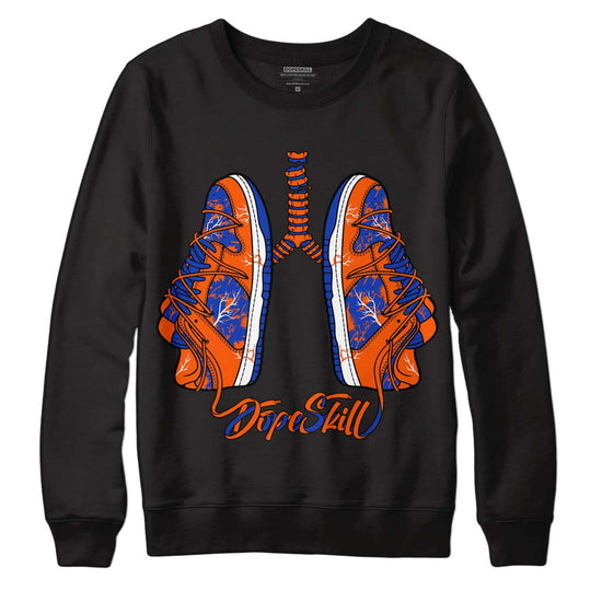 Dunk Low Futura Orange Blaze DopeSkill Sweatshirt Breathe Graphic Streetwear - Black