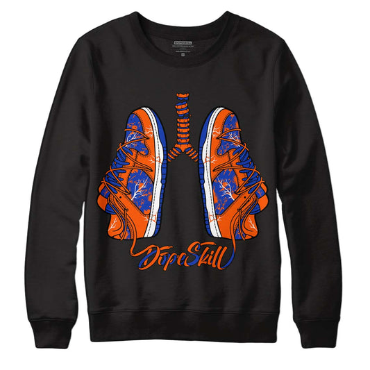 Dunk Low Futura Orange Blaze DopeSkill Sweatshirt Breathe Graphic Streetwear - Black
