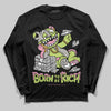 Chase B x Travis Scott x Jordan Jumpman Jack DopeSkill Long Sleeve T-Shirt Born To Be Rich Graphic Streetwear - Black