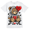 Black and White Sneakers DopeSkill T-Shirt Broken Bear Graphic Streetwear - White