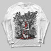 Grey Sneakers DopeSkill Long Sleeve T-Shirt Heartless Graphic Streetwear - White