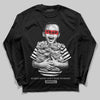 Grey Sneakers DopeSkill Long Sleeve T-Shirt Scared Money Don't Make No Money Graphic Streetwear - black