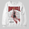 Jordan 1 Retro High OG Black Toe Reimagined DopeSkill Sweatshirt Thunder Dunk Graphic Streetwear - WHite