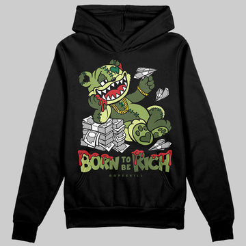 Foamposite Pro 'Pine Green' DopeSkill Hoodie Sweatshirt Born To Be Rich Graphic Streetwear - Black