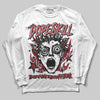 Jordan 4 “Sierra Red" DopeSkill Long Sleeve T-Shirt Root of Evil Graphic Streetwear - White