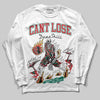 Jordan 3 Mexico 'El Vuelo' DopeSkill Long Sleeve T-Shirt Cant Lose Graphic Streetwear - White