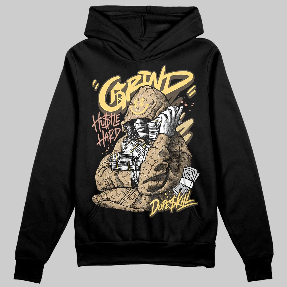 TAN Sneakers DopeSkill Hoodie Grind Pray Graphic Streetwear - Black