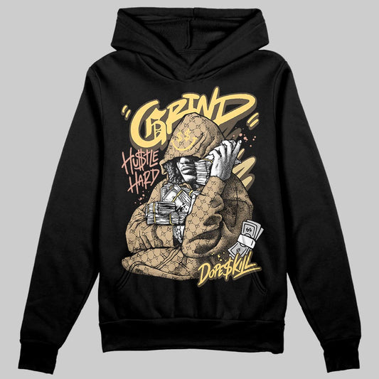 TAN Sneakers DopeSkill Hoodie Grind Pray Graphic Streetwear - Black