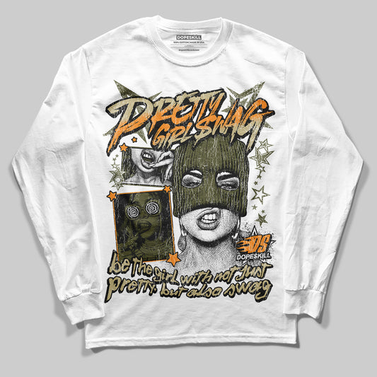 Olive Sneakers DopeSkill Long Sleeve T-Shirt Pretty Girl Swag Graphic Streetwear - White