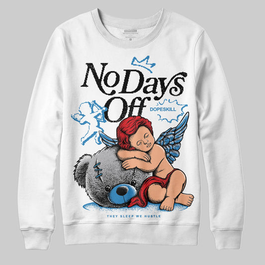Jordan 3 Retro OG Rare Air DopeSkill Sweatshirt New No Days Off Graphic Streetwear - White 