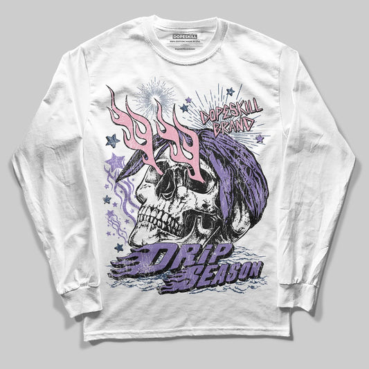 Jordan 11 "Mojave" DopeSkill Long Sleeve T-Shirt Drip Season Graphic Streetwear - White