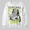 Jordan 4 GS “Light Lemon Twist” DopeSkill Sweatshirt Stay It Busy Graphic Streetwear - White