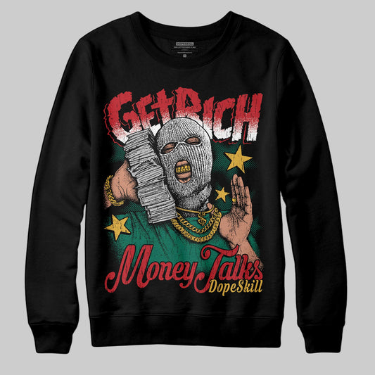 Jordan 3 Mexico 'El Vuelo' DopeSkill Sweatshirt Get Rich Graphic Streetwear - Black