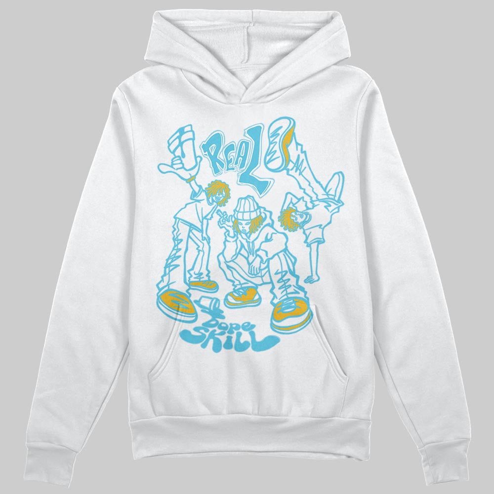 Jordan 11 Retro Gamma Blue (2025) DopeSkill Hoodie Sweatshirt Real Y2K Players Graphic Streetwear - White