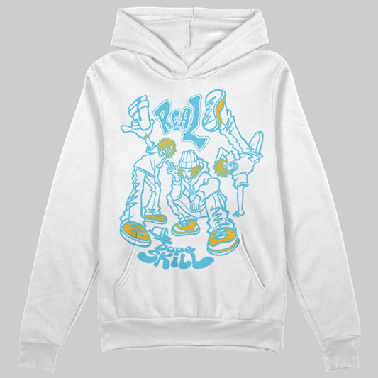 Jordan 11 Retro Gamma Blue (2025) DopeSkill Hoodie Sweatshirt Real Y2K Players Graphic Streetwear - White