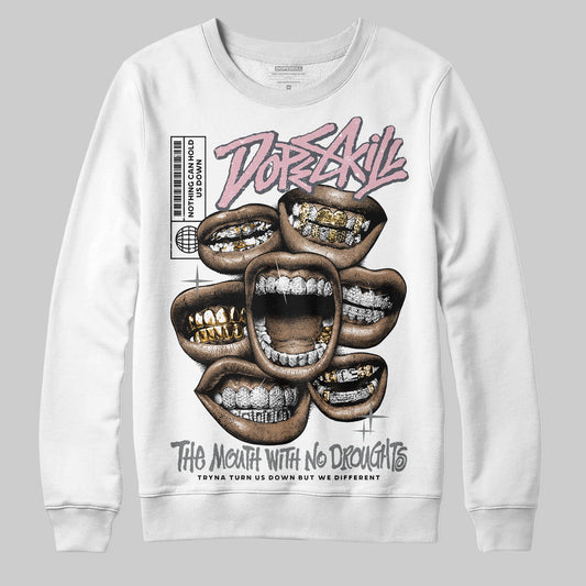 Air Max 95 OG “Pink Foam” DopeSkill Sweatshirt The Mouth With No Droughts Graphic Streetwear - White