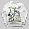 Foamposite Pro 'Pine Green' DopeSkill Long Sleeve T-Shirt Broken Bones Graphic Streetwear - White