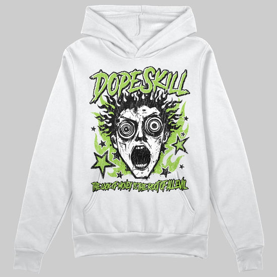 Neon Green Sneakers DopeSkill Hoodie Sweatshirt Root of Evil Graphic Streetwear - White