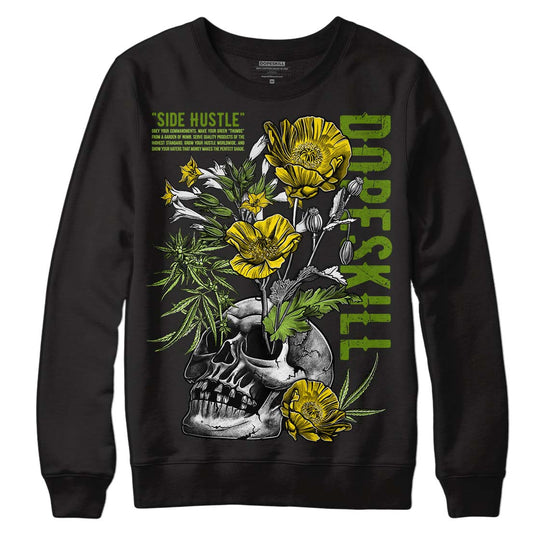 Dunk Low 'Chlorophyll' DopeSkill Sweatshirt Side Hustle Graphic Streetwear - Black