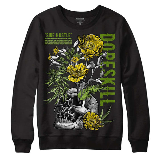 Dunk Low 'Chlorophyll' DopeSkill Sweatshirt Side Hustle Graphic Streetwear - Black