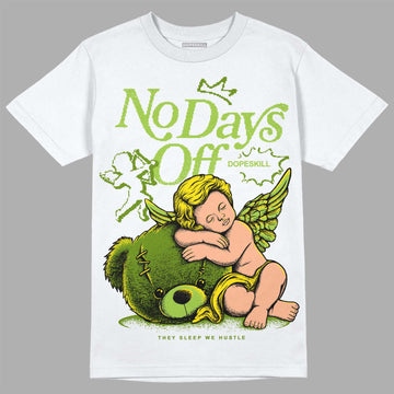SB Dunk Low Chlorophyll DopeSkill T-Shirt New No Days Off Graphic Streetwear - White
