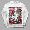 Jordan 1 Retro Low "Black Toe" DopeSkill Long Sleeve T-Shirt Resist Graphic Streetwear - White