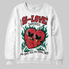 Jordan 3 Mexico 'El Vuelo' DopeSkill Sweatshirt Crying Heart Graphic Streetwear - White