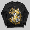 Jordan 12 "Phantom" DopeSkill Long Sleeve T-Shirt Smile Through The Pain Graphic Streetwear - Black