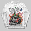 Grey Sneakers DopeSkill Long Sleeve T-Shirt Ease My Mind Graphic Streetwear - White