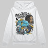 Jordan 11 Retro Gamma Blue (2025) DopeSkill Hoodie Sweatshirt Stressless Graphic Streetwear - White