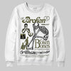 Jordan 3 “Medium Olive” aka “Family Affair” DopeSkill Sweatshirt Broken Bones Graphic Streetwear - White