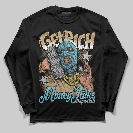 Jordan 11 City Pack “H-Town” DopeSkill Long Sleeve T-Shirt Get Rich Graphic Streetwear - black