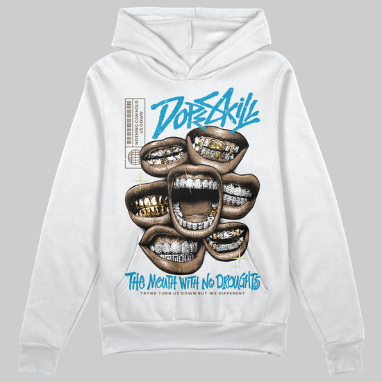 Jordan 3 GS “We Outside” DopeSkill Hoodie Sweatshirt The Mouth With No Droughts Graphic Streetwear - White 