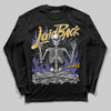 Jordan 4 Retro Lakers DopeSkill Long Sleeve T-Shirt Laid Back Graphic Streetwear - Black