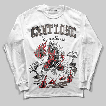 Jordan 4 Retro Cave Stone DopeSkill Long Sleeve T-Shirt Cant Lose Graphic Streetwear - White 
