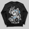 Jordan 10 OG “Steel” DopeSkill Long Sleeve T-Shirt Smile Through The Pain Graphic Streetwear - Black