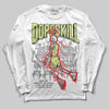 Jordan 4 GS “Light Lemon Twist” DopeSkill Long Sleeve T-Shirt Thunder Dunk Graphic Streetwear - WHite