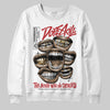 Jordan 1 Retro High OG Black Toe Reimagined DopeSkill Sweatshirt The Mouth With No Droughts Graphic Streetwear - White