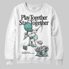 Jordan 11 Low "Igloo" DopeSkill Sweatshirt Play together, Stay together Graphic Streetwear - White