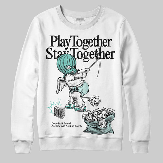 Jordan 11 Low "Igloo" DopeSkill Sweatshirt Play together, Stay together Graphic Streetwear - White