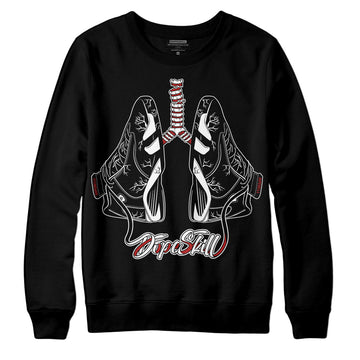 Jordan 14 "Black/White" DopeSkill Sweatshirt Breathe Graphic Streetwear - Black