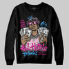 Pink Sneakers DopeSkill Sweatshirt All Hustle No Luck Graphic Streetwear - Black