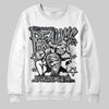 Jordan 5 Retro Wolf Grey (2026) DopeSkill Sweatshirt Distorted Realms Graphic Streetwear - White