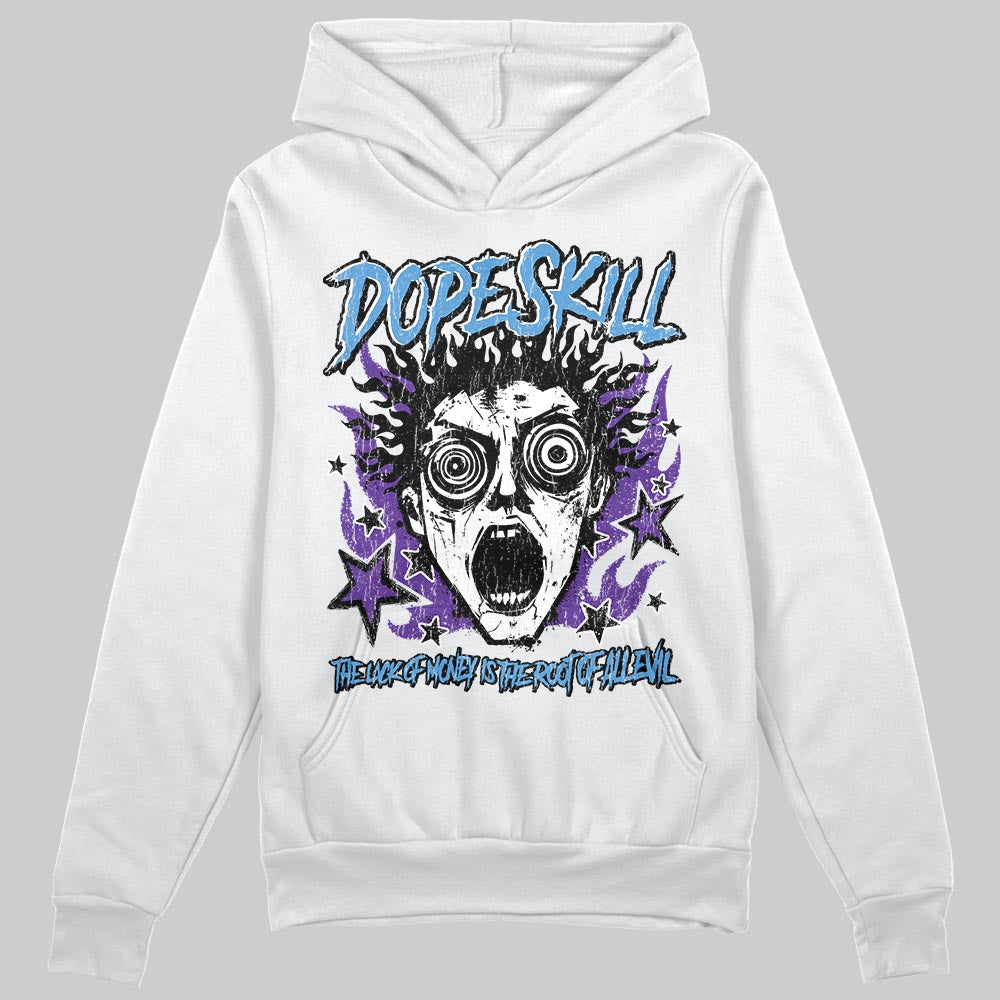 PURPLE Sneakers DopeSkill Hoodie Sweatshirt Root of Evil Graphic Streetwear - White