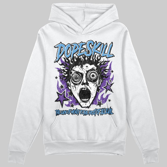 PURPLE Sneakers DopeSkill Hoodie Sweatshirt Root of Evil Graphic Streetwear - White